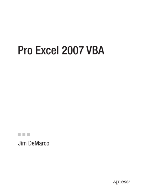 Pro Excel 2007 VBA
