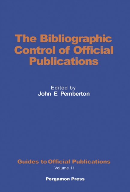 Bibliographic Control of Official Publications