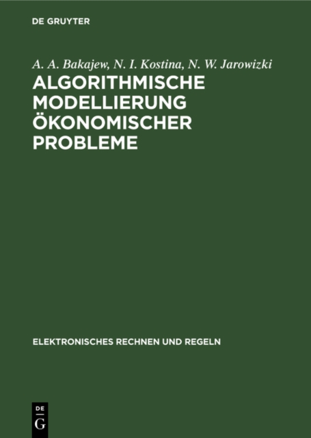 Algorithmische Modellierung okonomischer Probleme