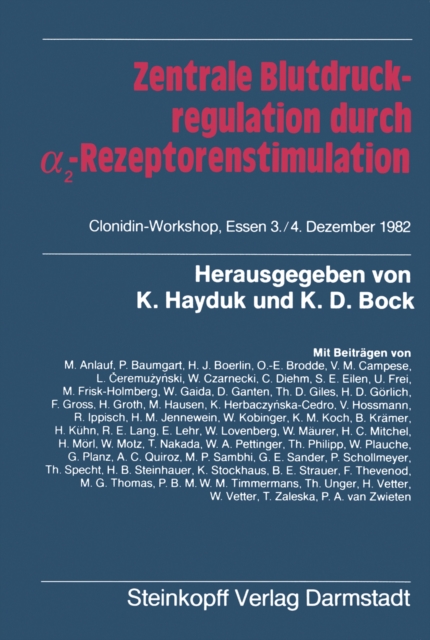 Zentrale Blutdruckregulation durch α2-Rezeptorenstimulation