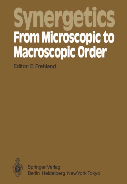 Synergetics - From Microscopic to Macroscopic Order
