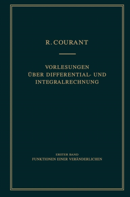 Vorlesungen über Differential- und Integralrechnung