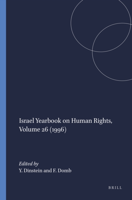 Israel Yearbook on Human Rights, Volume 26 (1996)
