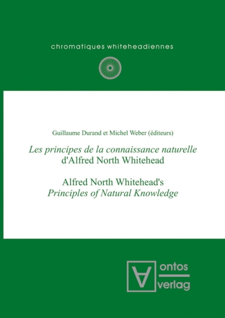 Les principes de la connaissance naturelle d'Alfred North Whitehead