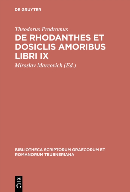 De Rhodanthes et Dosiclis amoribus libri IX