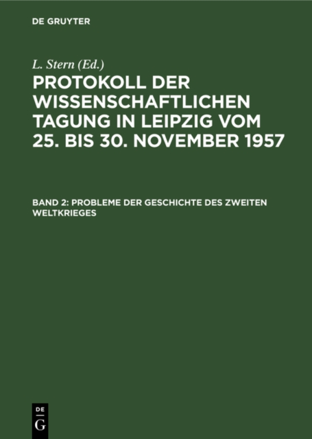 Probleme der Geschichte des Zweiten Weltkrieges