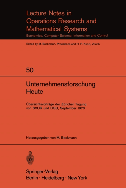 Unternehmensforschung Heute