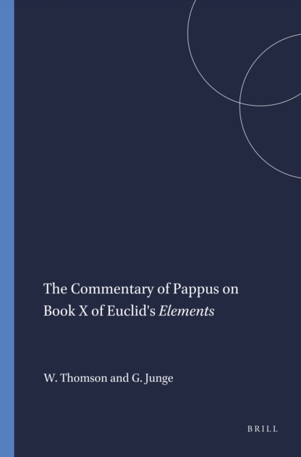 Commentary of Pappus on Book X of Euclid's Elements