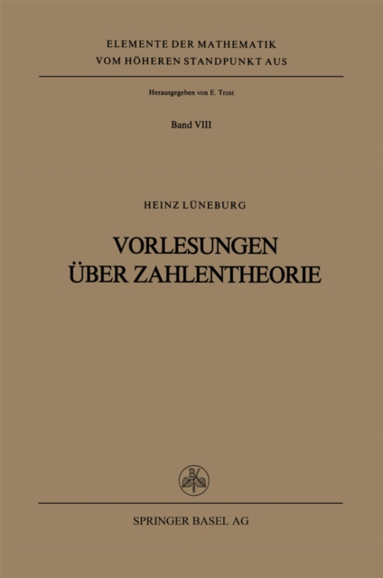 Vorlesungen über Zahlentheorie