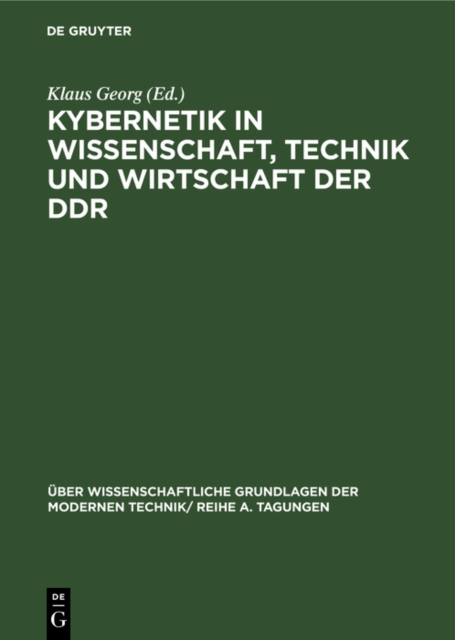 Kybernetik in Wissenschaft, Technik und Wirtschaft der DDR