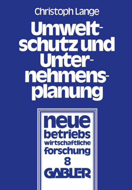 Umweltschutz und Unternehmensplanung