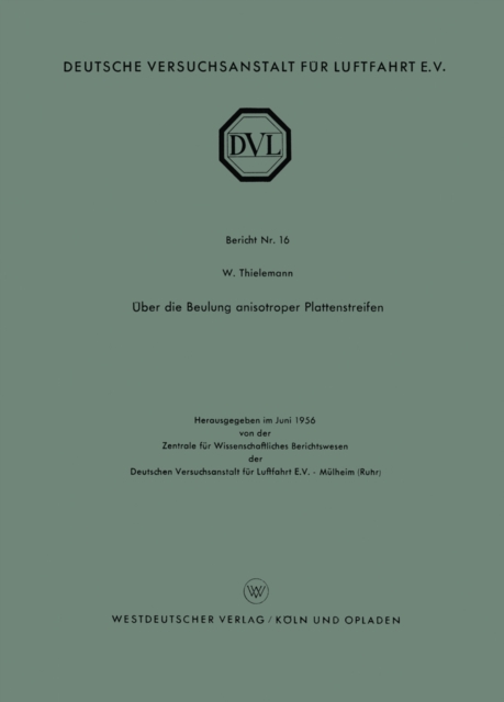 Über die Beulung anisotroper Plattenstreifen