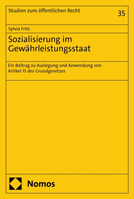 Sozialisierung im Gewährleistungsstaat