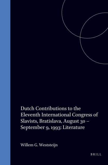 Dutch Contributions to the Eleventh International Congress of Slavists