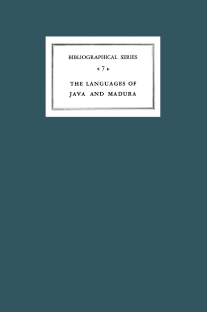 Critical Survey of Studies on the Languages of Java and Madura
