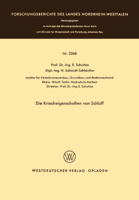 Die Kriecheigenschaften von Schluff