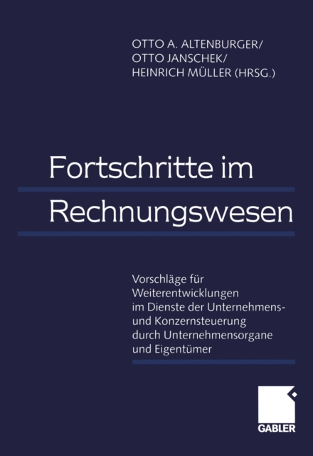 Fortschritte im Rechnungswesen