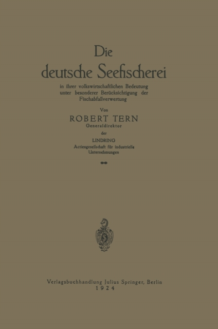 Die deutsche Seefischerei