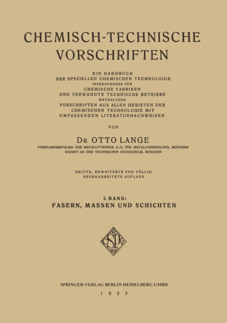 Chemisch-Technische Vorschriften