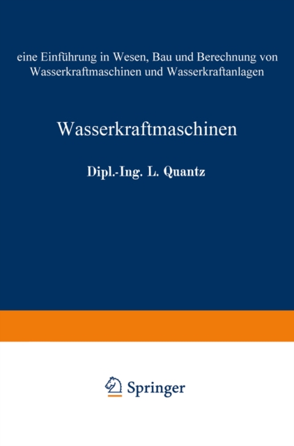 Wasserkraftmaschinen