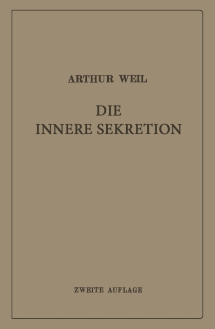 Die innere Sekretion