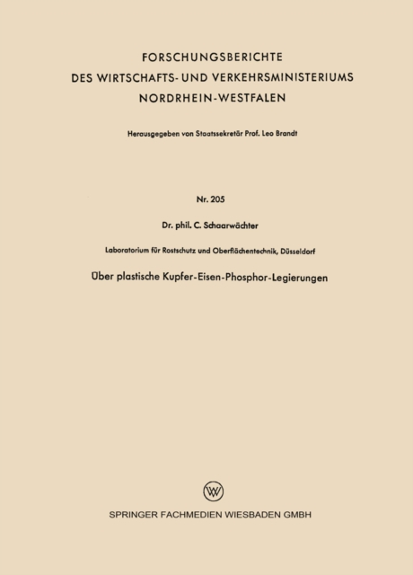 Über plastische Kupfer-Eisen-Phosphor-Legierungen