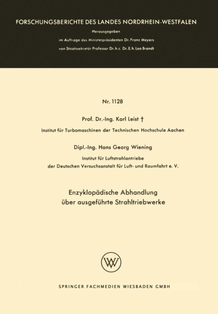 Enzyklopädische Abhandlung über ausgeführte Strahltriebwerke