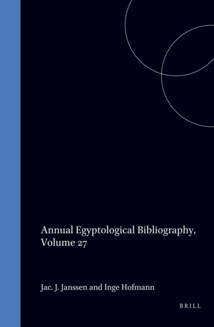 Annual Egyptological Bibliography, Volume 27