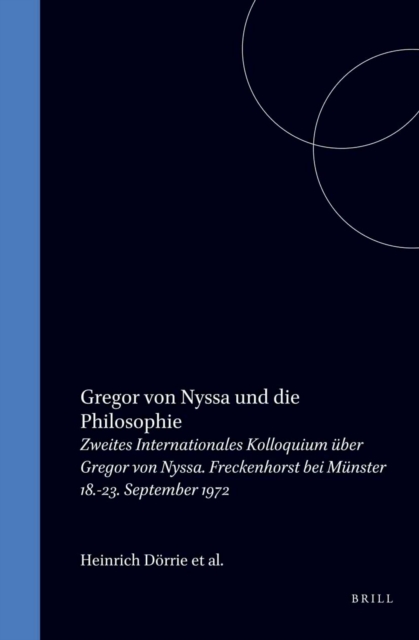 Gregor von Nyssa und die Philosophie