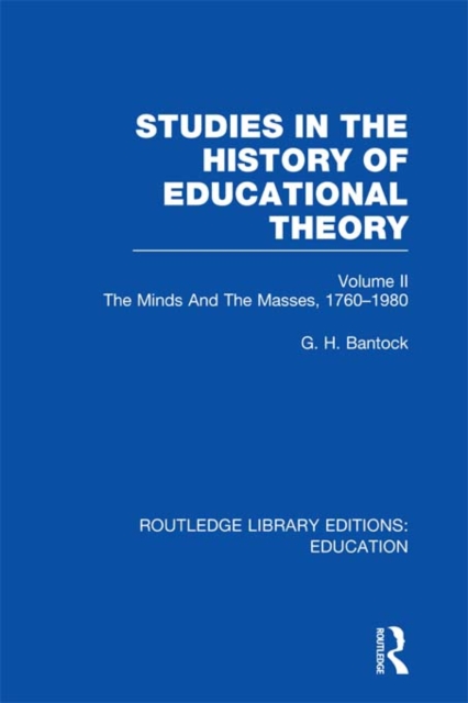 Studies in the History of Educational Theory Vol 2