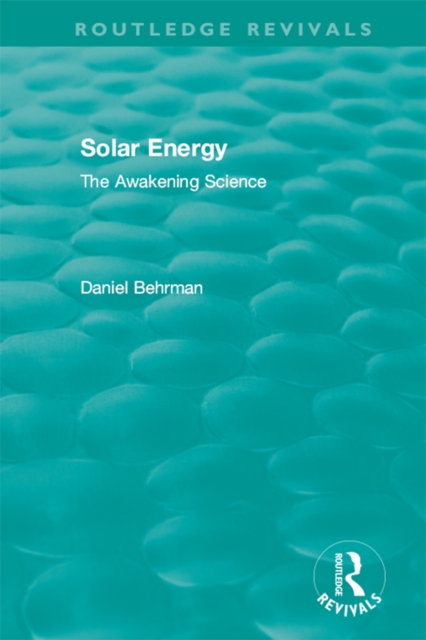 Routledge Revivals: Solar Energy (1979)