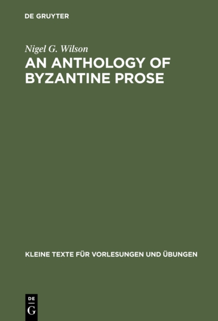 Anthology of Byzantine Prose