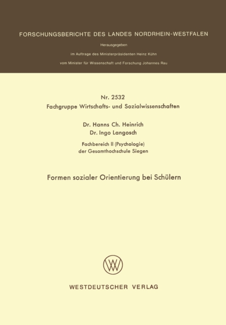 Formen sozialer Orientierung bei Schülern