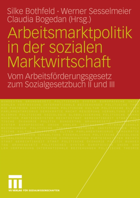 Arbeitsmarktpolitik in der sozialen Marktwirtschaft