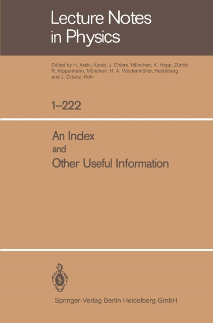 Index and Other Useful Information