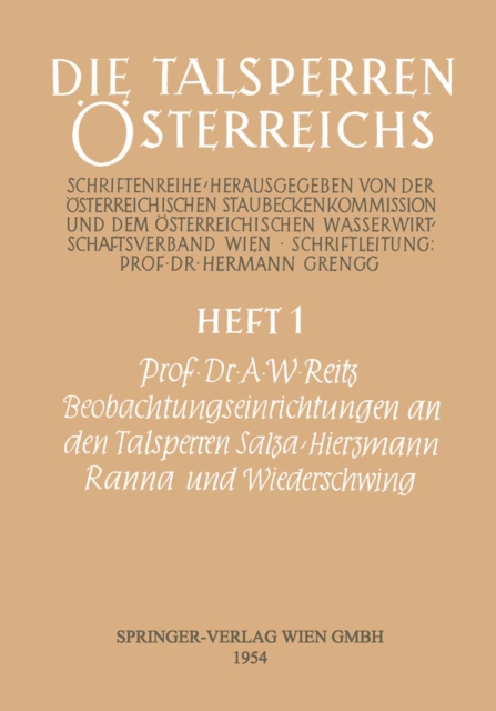 Beobachtungseinrichtungen an den Talsperren Salza-Hierzmann, Ranna und Wiederschwing