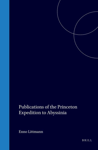 Publications of the Princeton Expedition to Abyssinia
