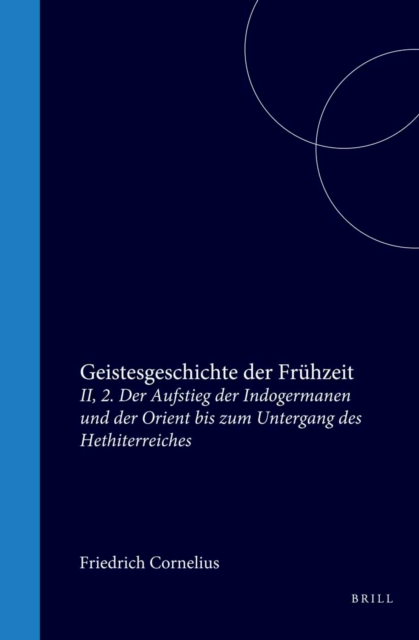 Geistesgeschichte der Fruhzeit