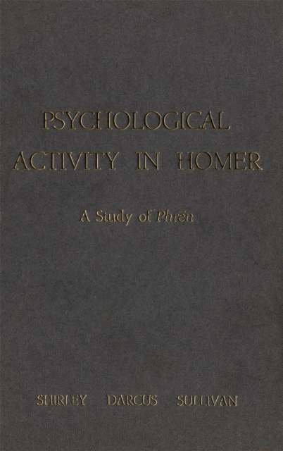 Psychological Activity in Homer