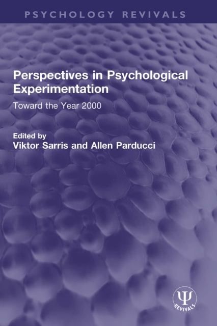 Perspectives in Psychological Experimentation