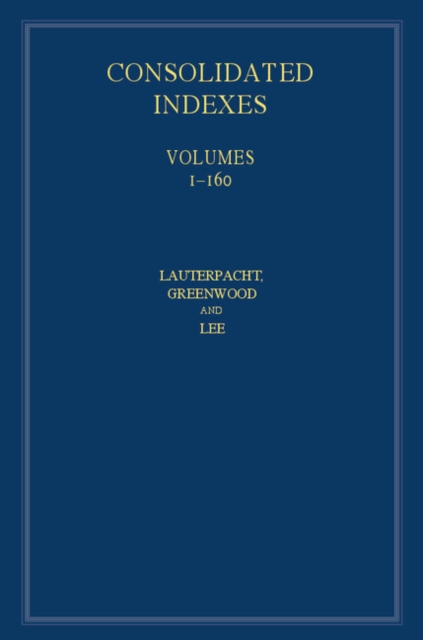 International Law Reports, Consolidated Index