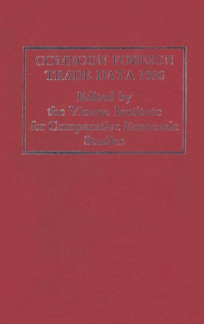 Comecon Foreign Trade Data 1986