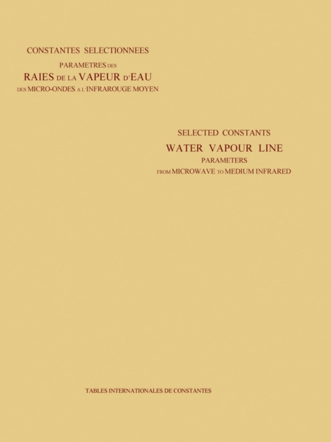 Water Vapour Line Parameters from Microwave to Medium Infrared