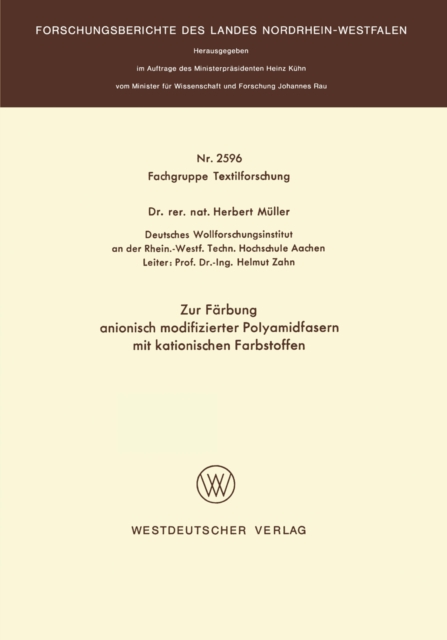 Zur Färbung anionisch modifizierter Polyamidfasern mit kationischen Farbstoffen