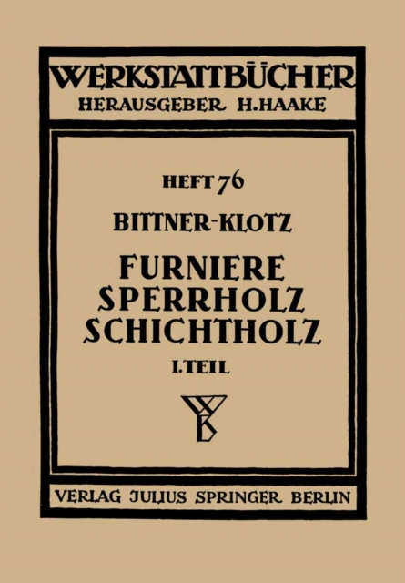Furniere — Sperrholz Schichtholz