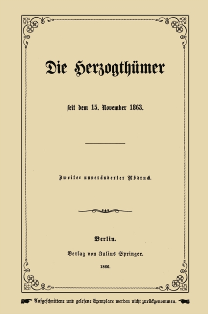 Die Herzogthümer