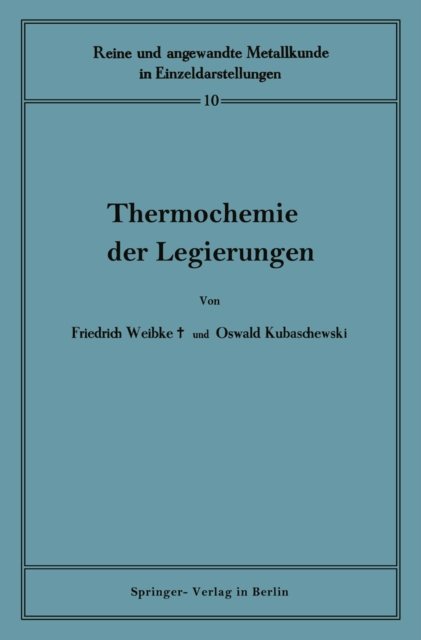 Thermochemie der Legierungen