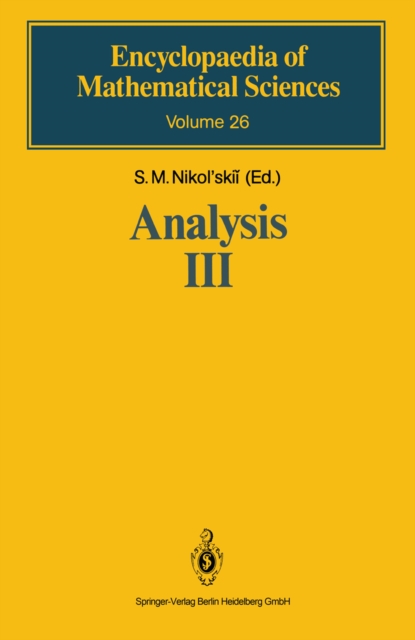 Analysis III