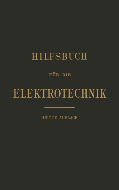 Hilfsbuch für die Elektrotechnik