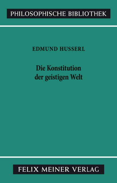 Die Konstitution der geistigen Welt